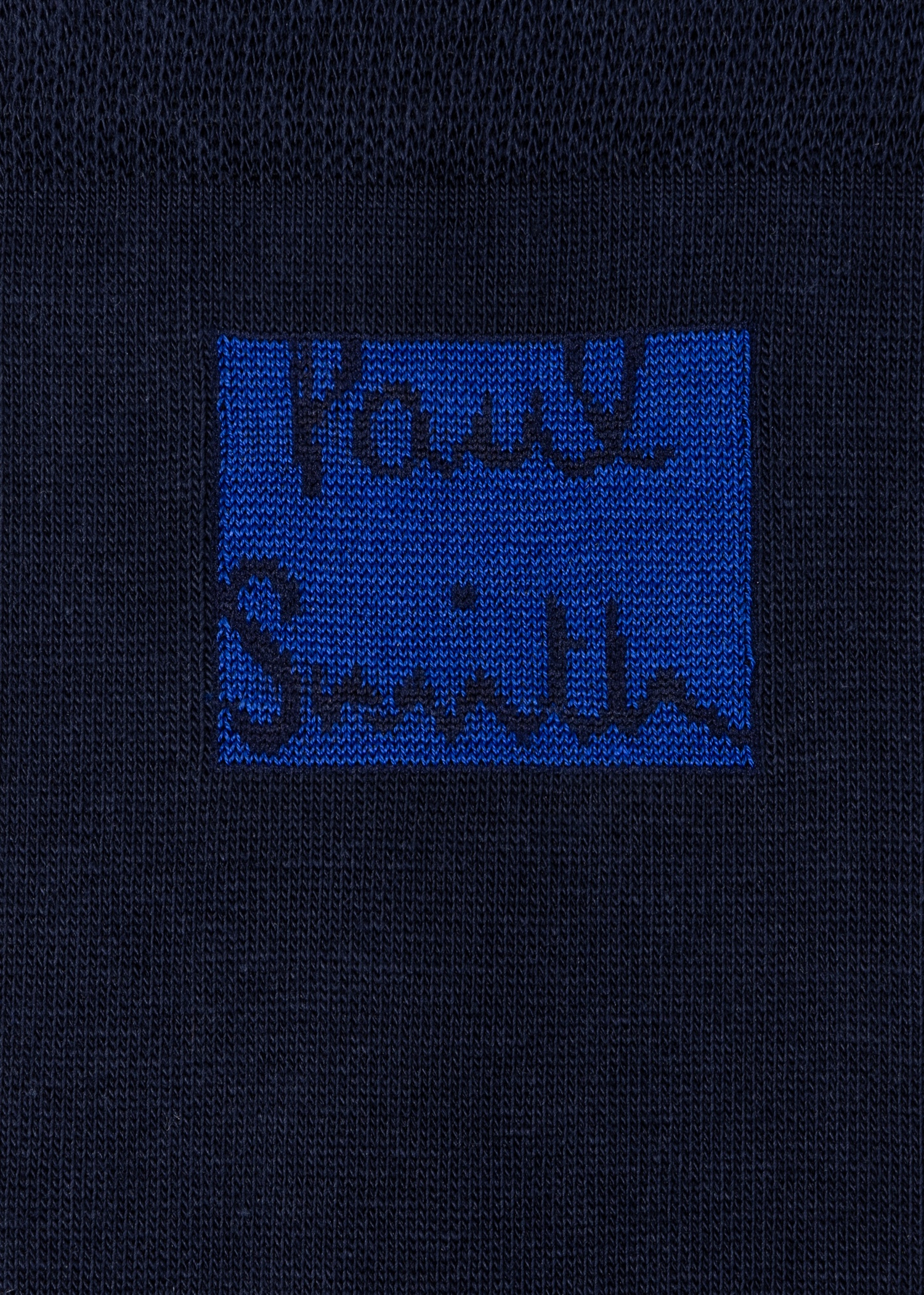 Navy Cotton-Blend Logo Socks - 3