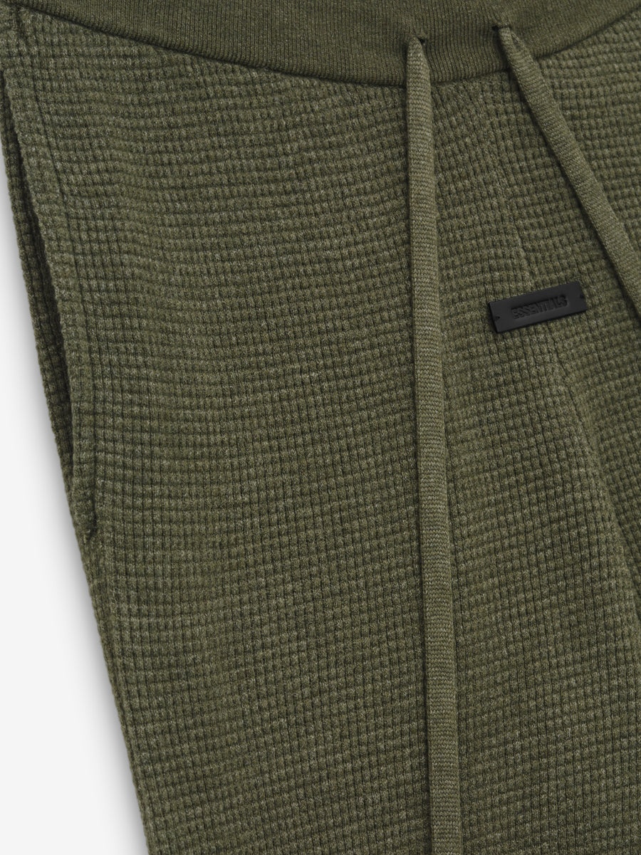 Womens Waffle Fitted Sweatpant - 3