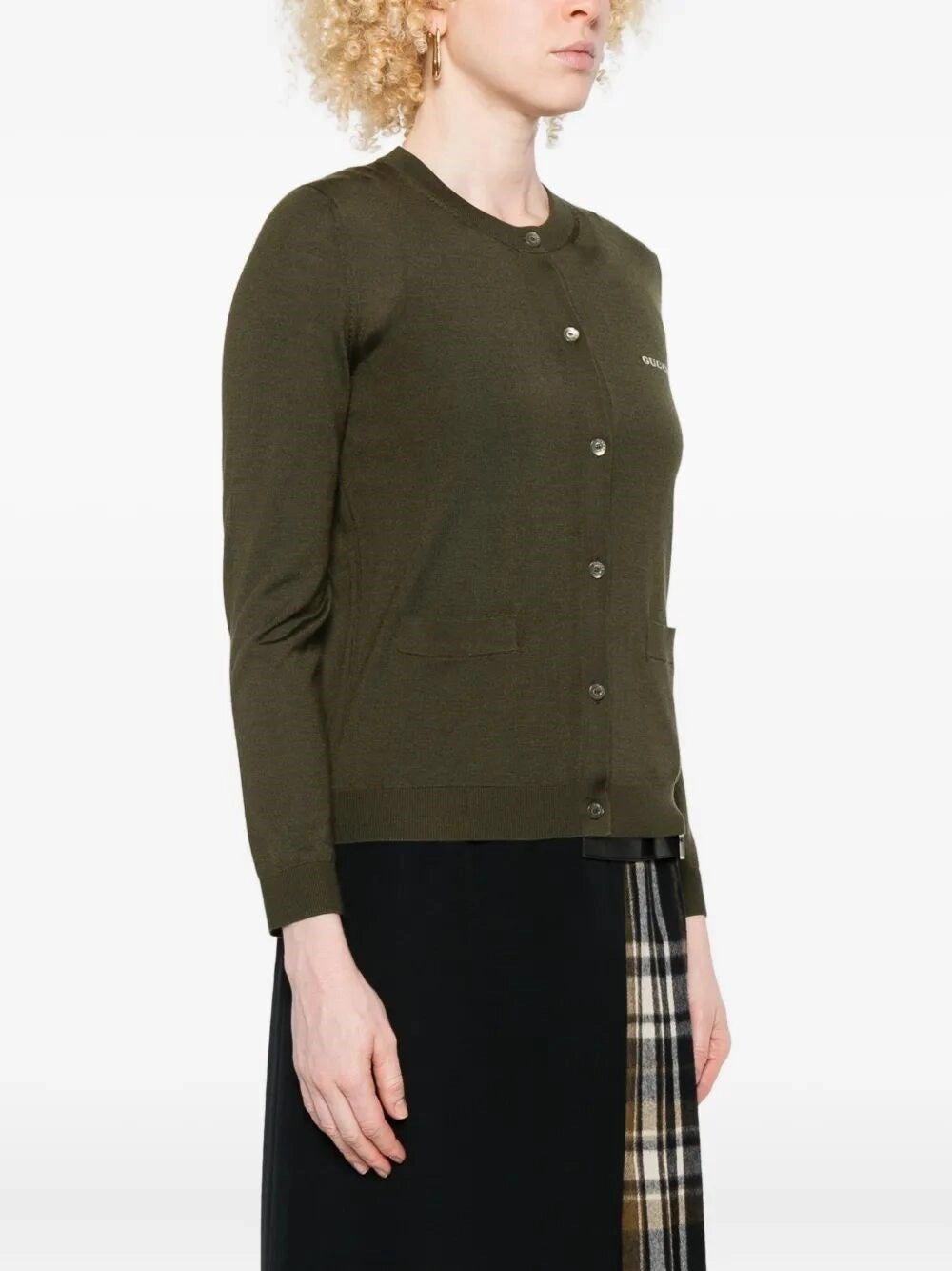 Gucci Women Long Sleeve Crew-Neck Cardigan - 3