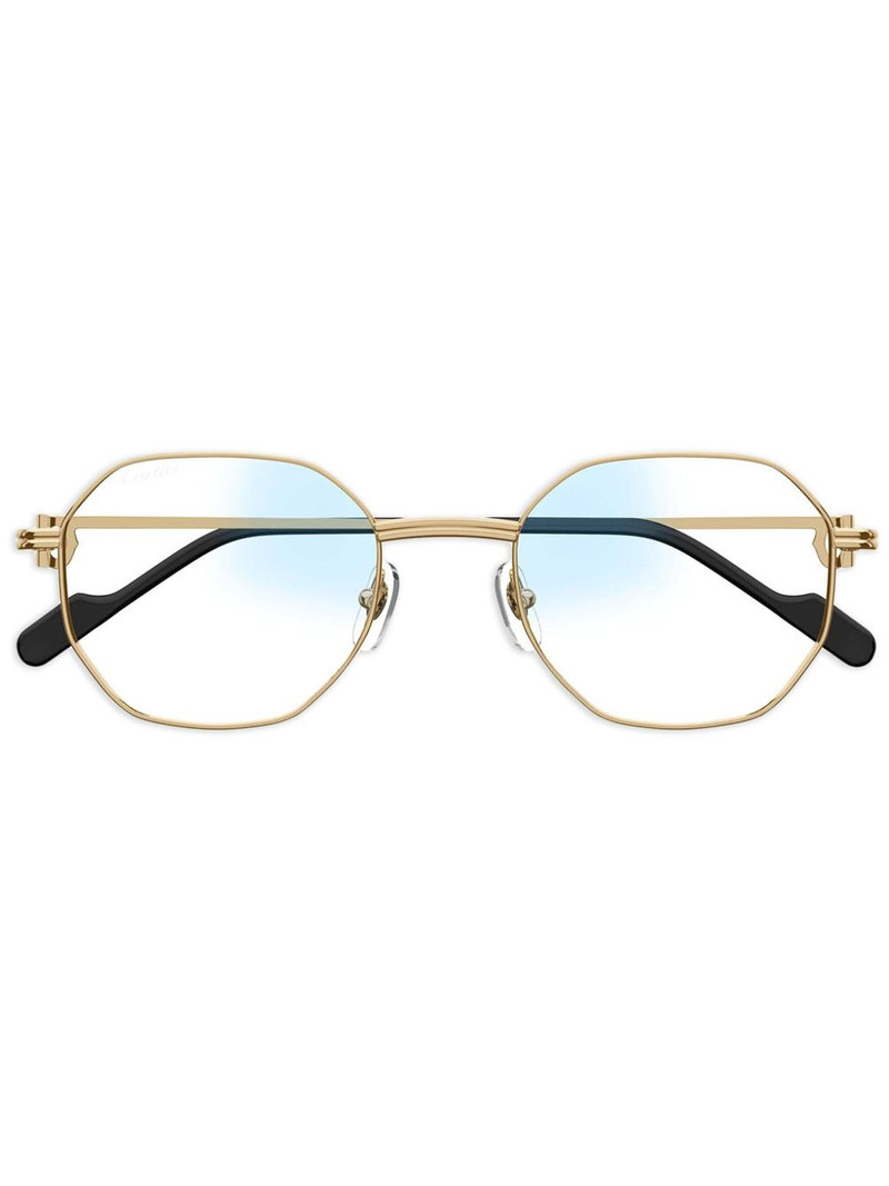 geometric-frame sunglasses 1
