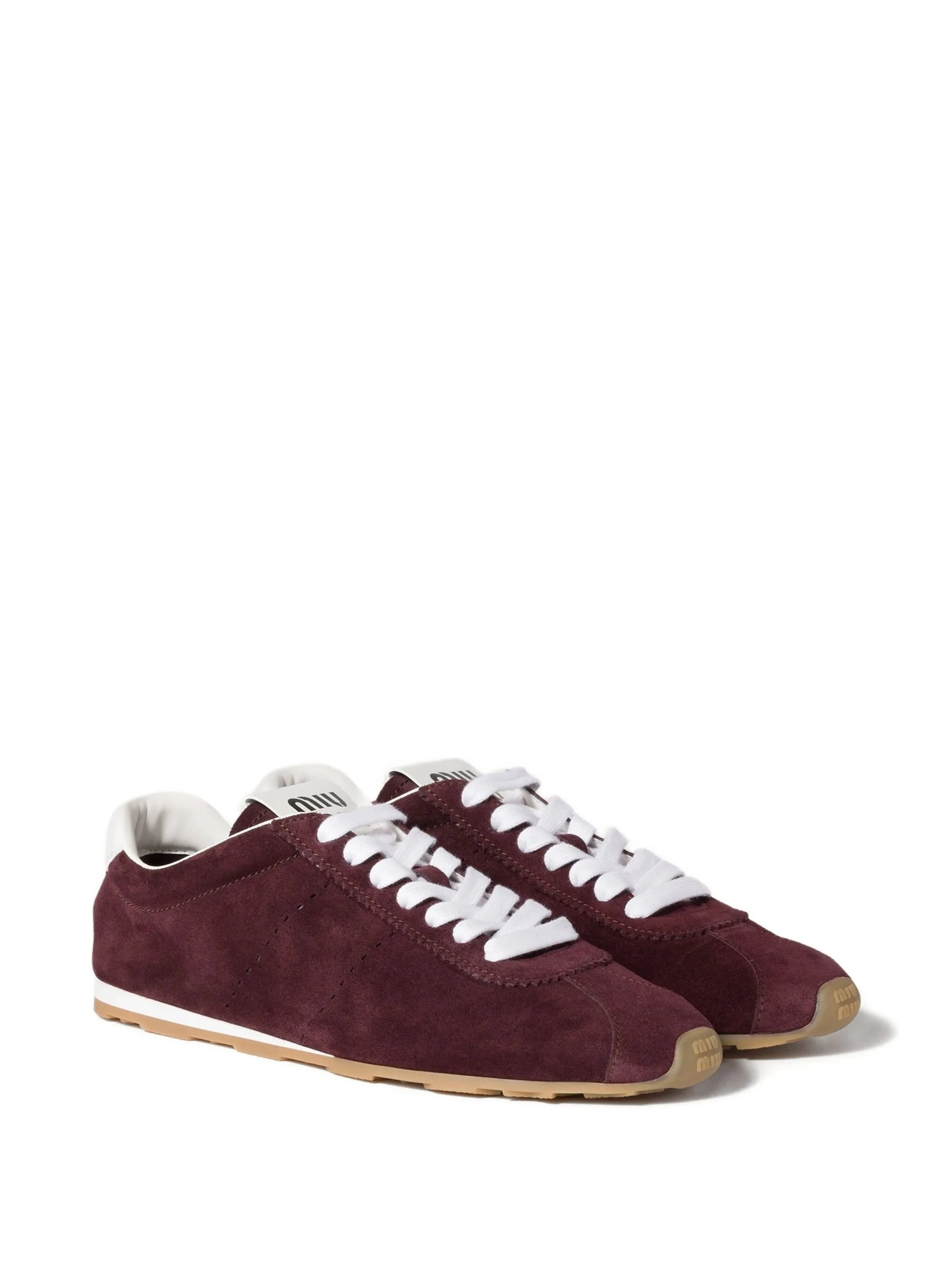 Miu Miu Plume Suede Sneakers - 2