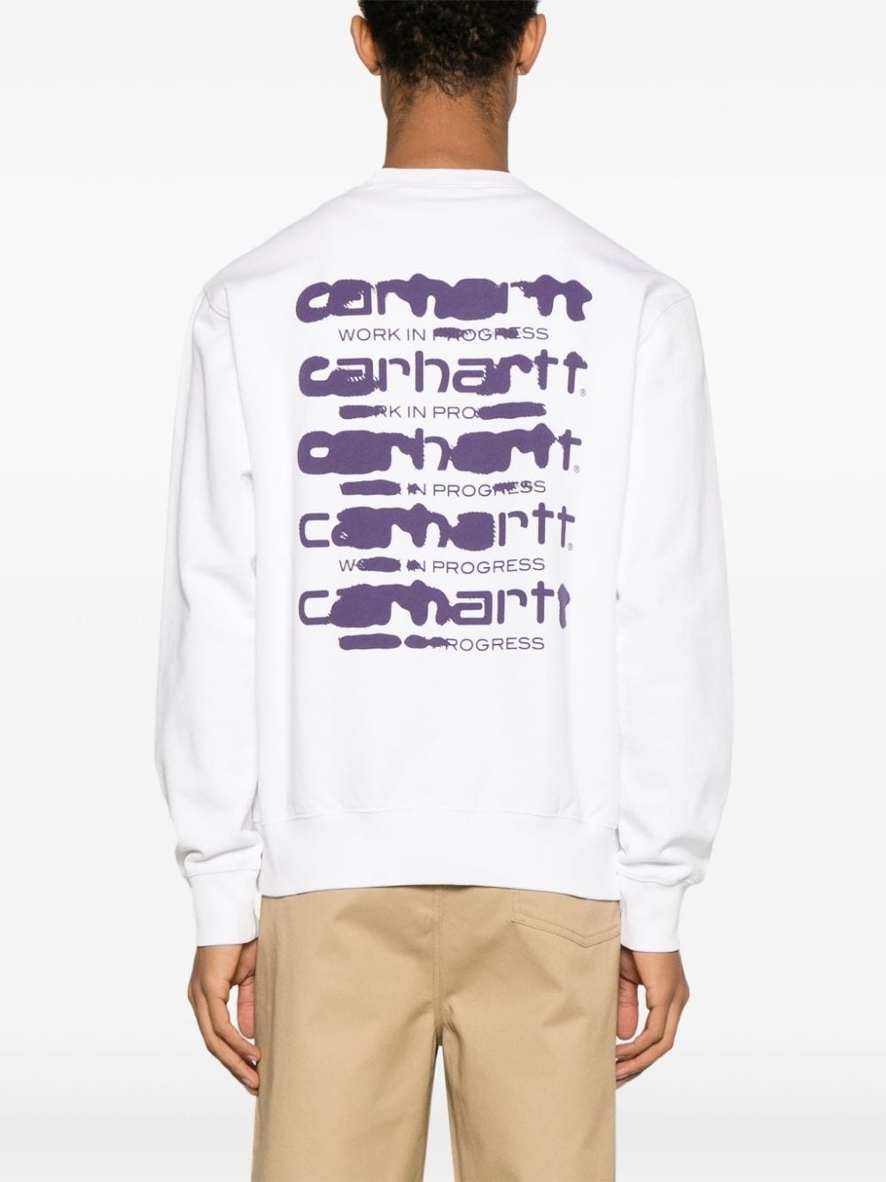 Ink Bleed cotton sweatshirt - 4