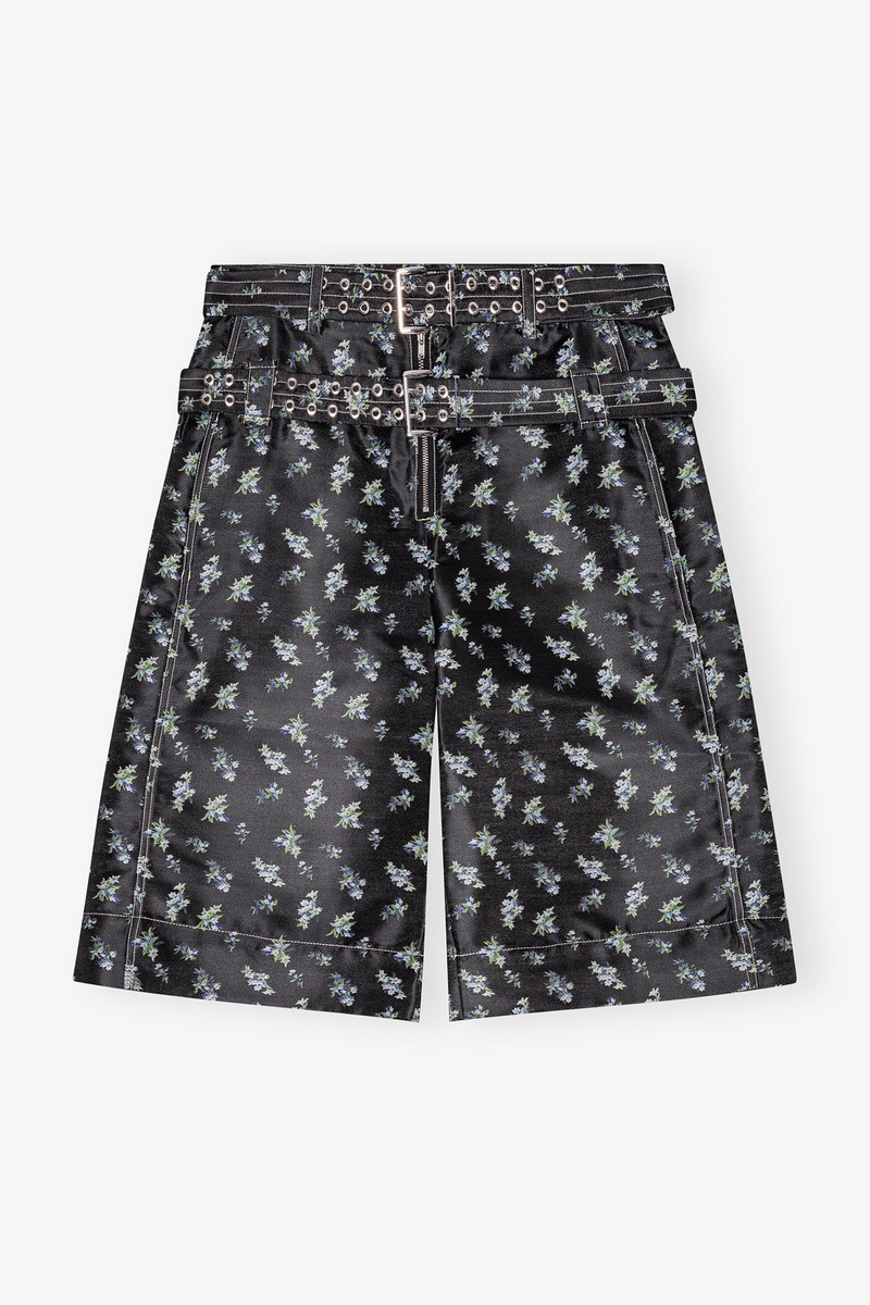 FLORAL JACQUARD SHORTS 1