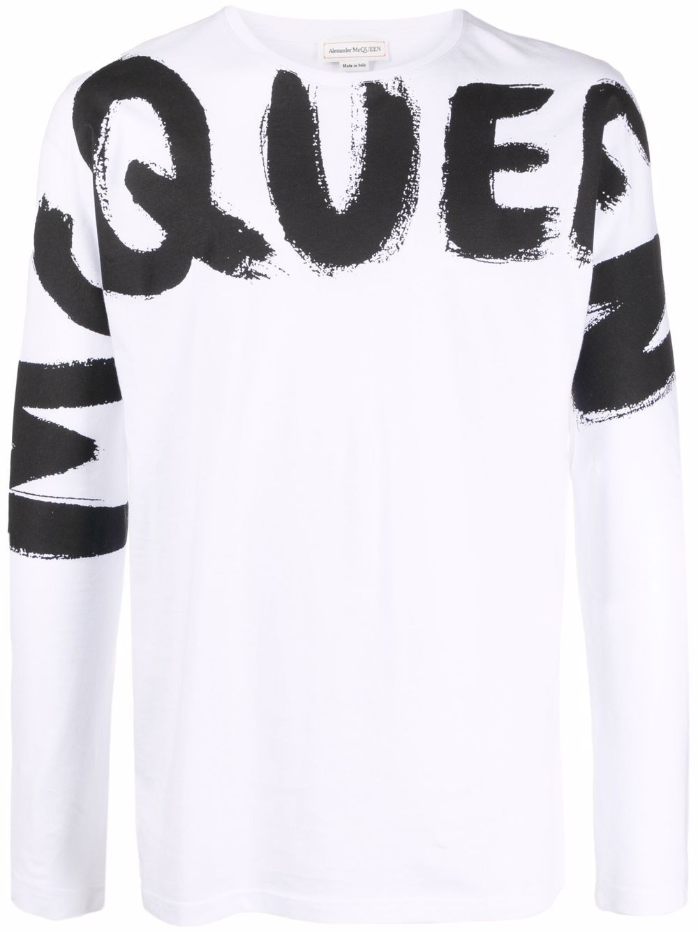 logo-print long-sleeve top - 1