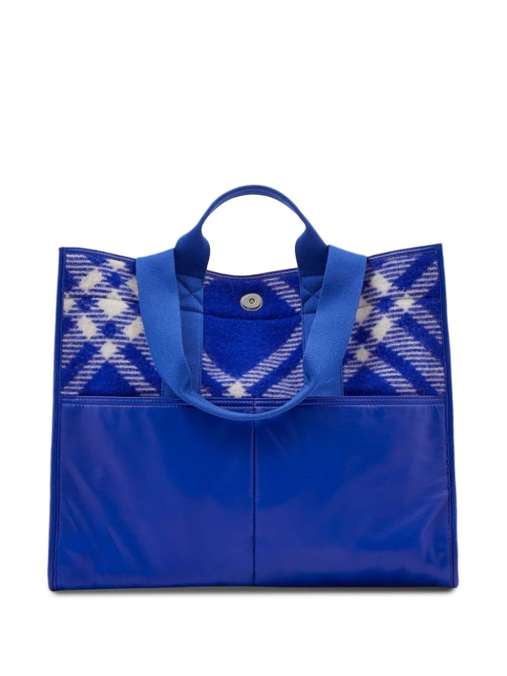 check-pattern shopper tote bag - 1