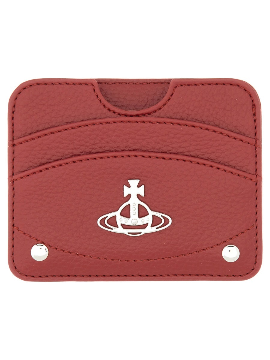 Vivienne Westwood Women Portacarte A Mezza Luna Con Logo "Orb" - 1
