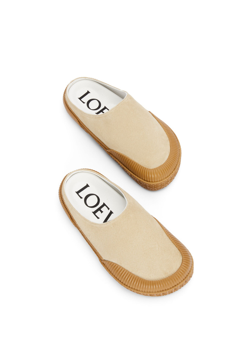 Vulcanised sneakermule in suede 3