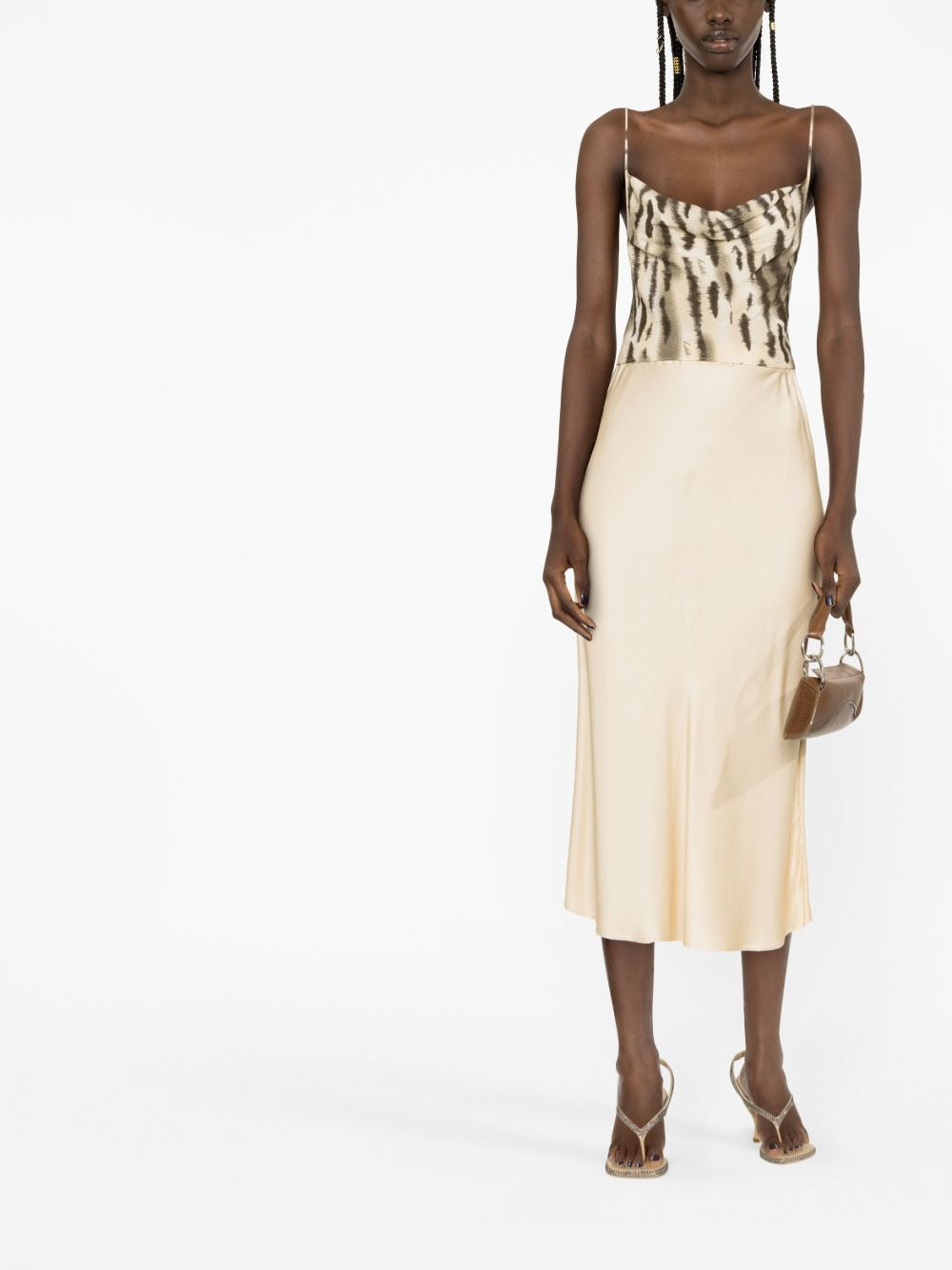 fine-jacquard open-back top - 2