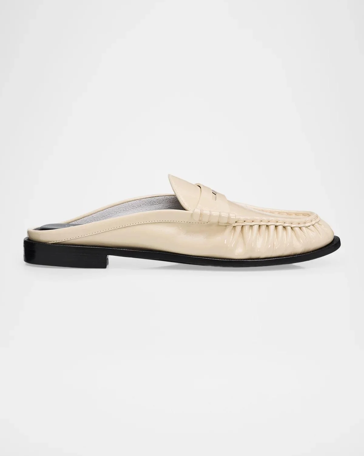 Lexi Leather Penny Loafer Mules - 1