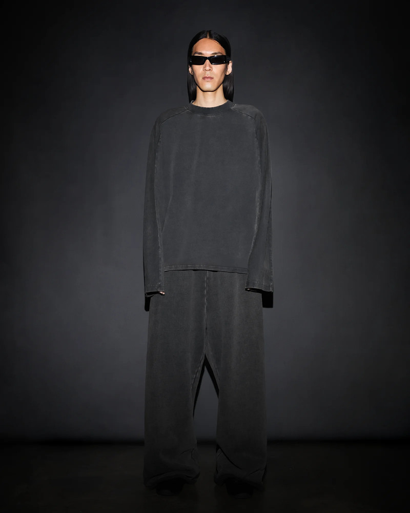 entire studios HEAVY LONG SLEEVE WASHED BLACK outlook