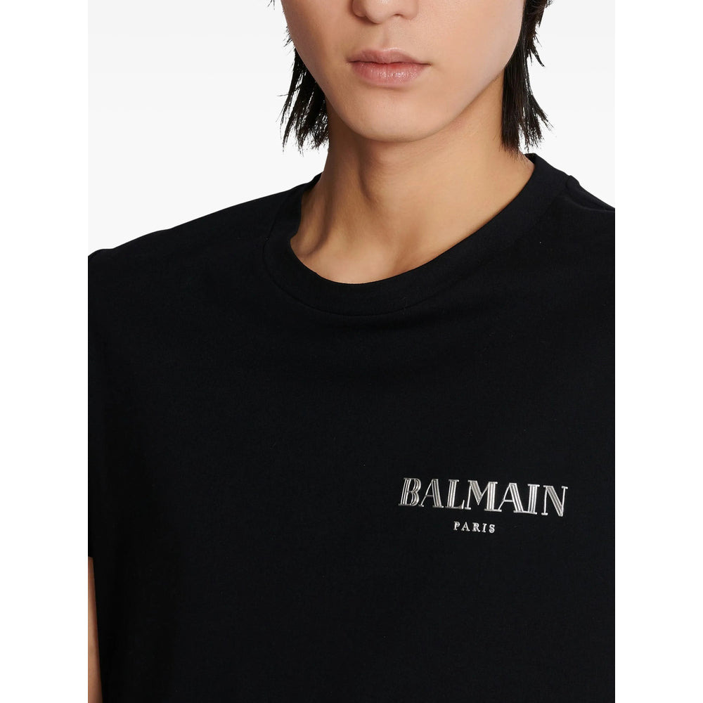 Balmain Black T-Shirts & Vests - T-Shirts Men - 2