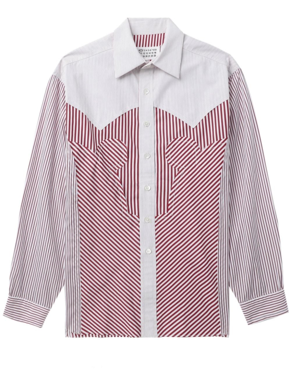 striped cotton shirt - 1