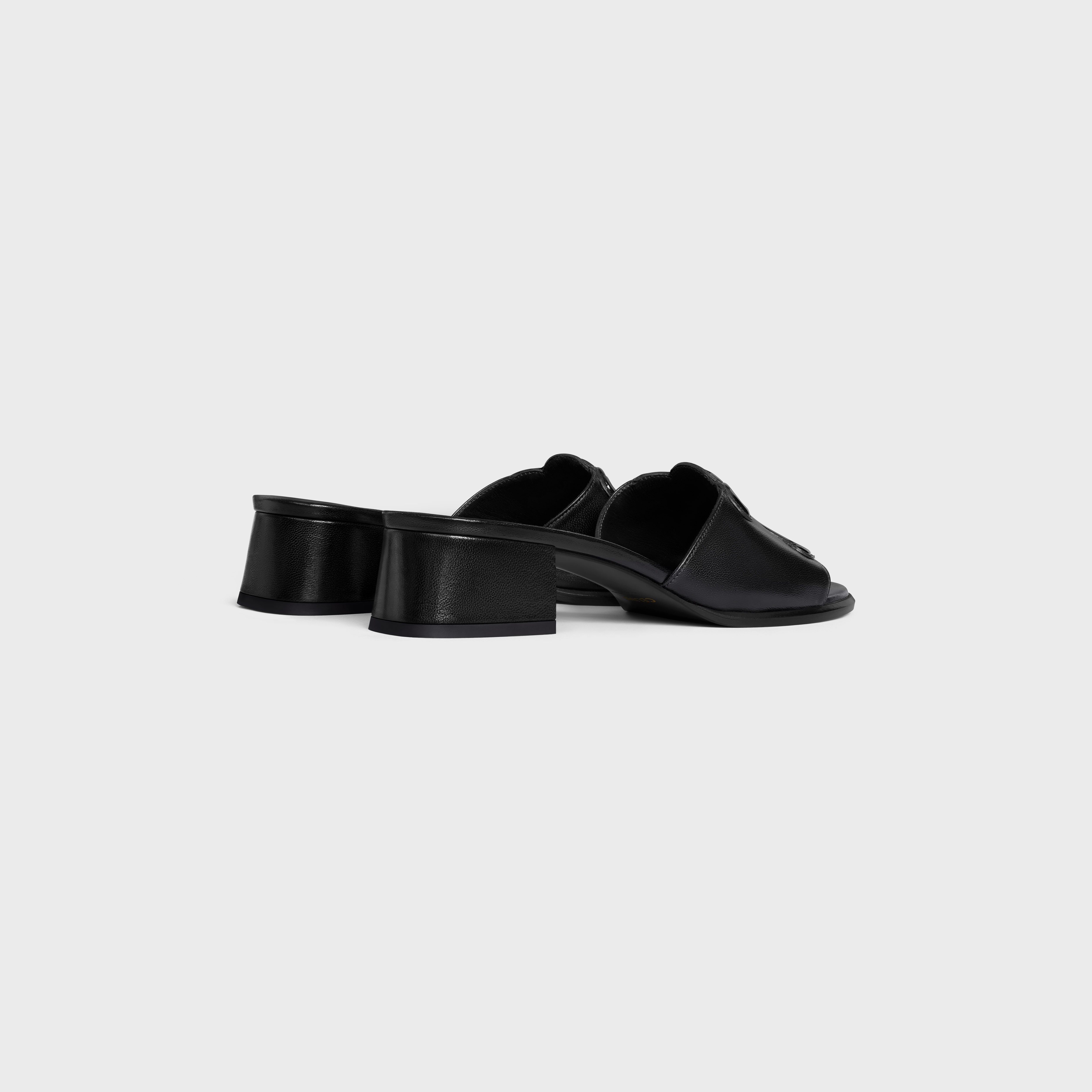 CELINE｜MULES (CLEMENCE MULE IN LAMBSKIN AND PATENT CALF CELINE CLEMENCE MULE IN LAMBSKIN AND PATENT CALFSKIN - | CELINE