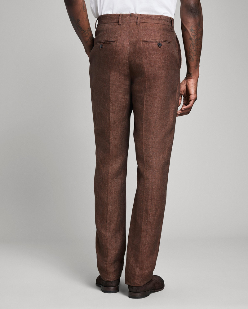 Linen Flat Front Trouser 4