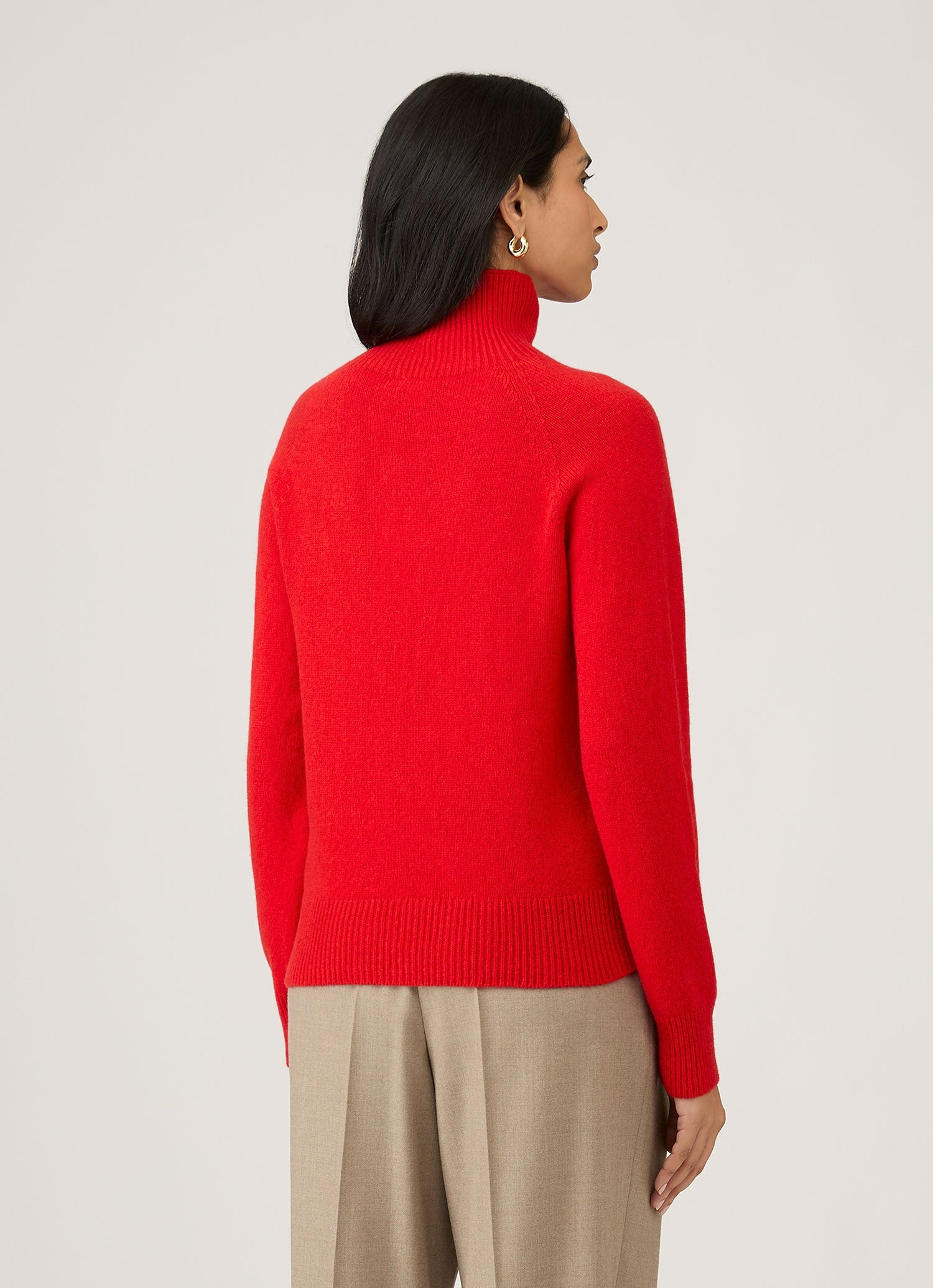 Lambswool Funnel Neck Jumper - 3