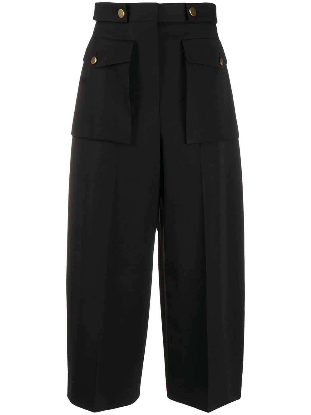 Military wide-leg culottes  - 1