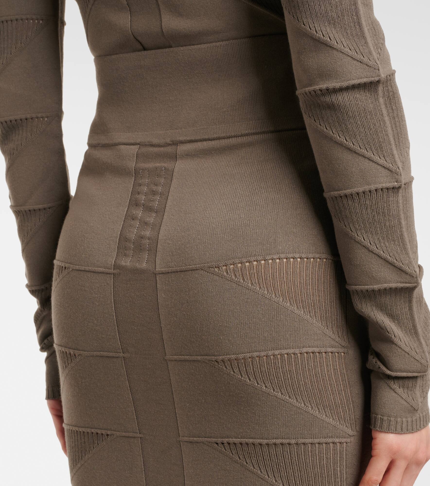 Jersey pencil skirt - 5