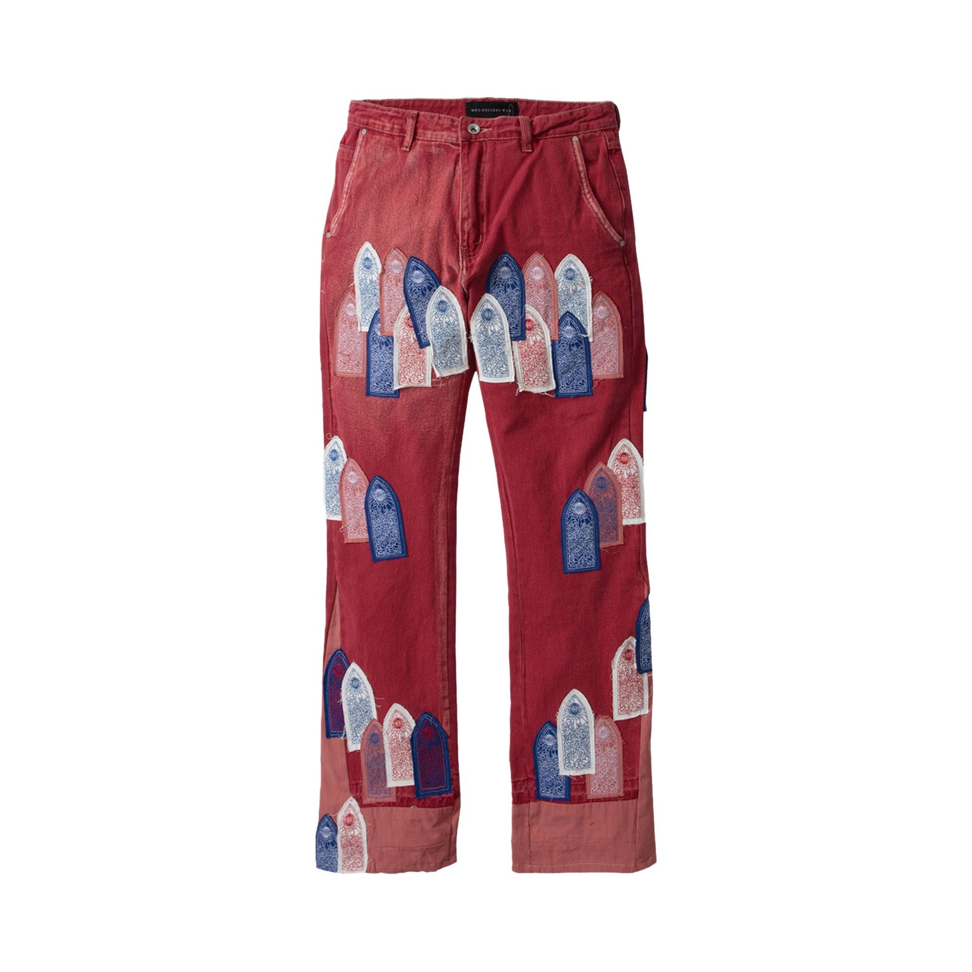 Who Decides War Patched Arch Carpenter Pant 'Crimson' - 1