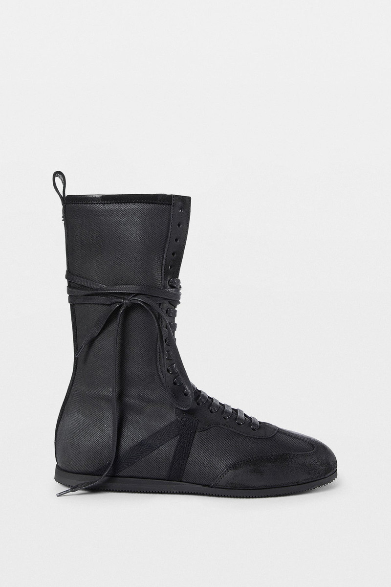 Ann Demeulemeester Fides Soft High Top Boxing Sneakers outlook