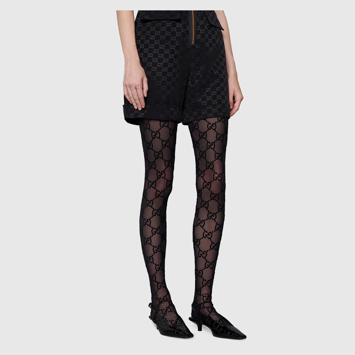 GG pattern tights - 4