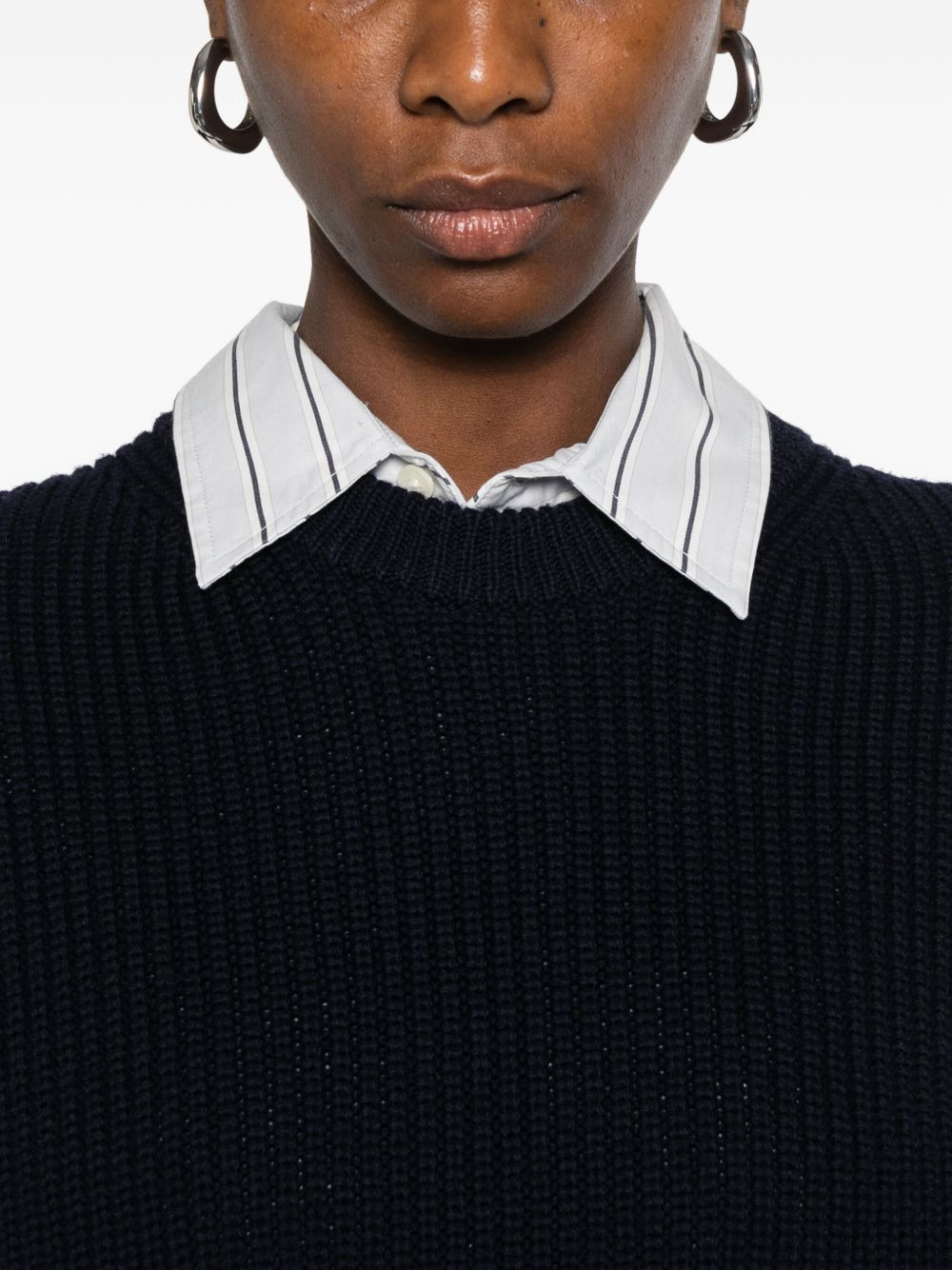ribbed crew-neck sweater - 5