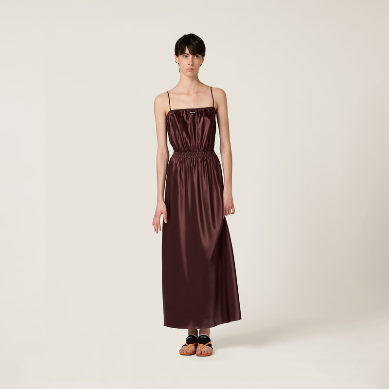 Miu Miu Long satin dress outlook