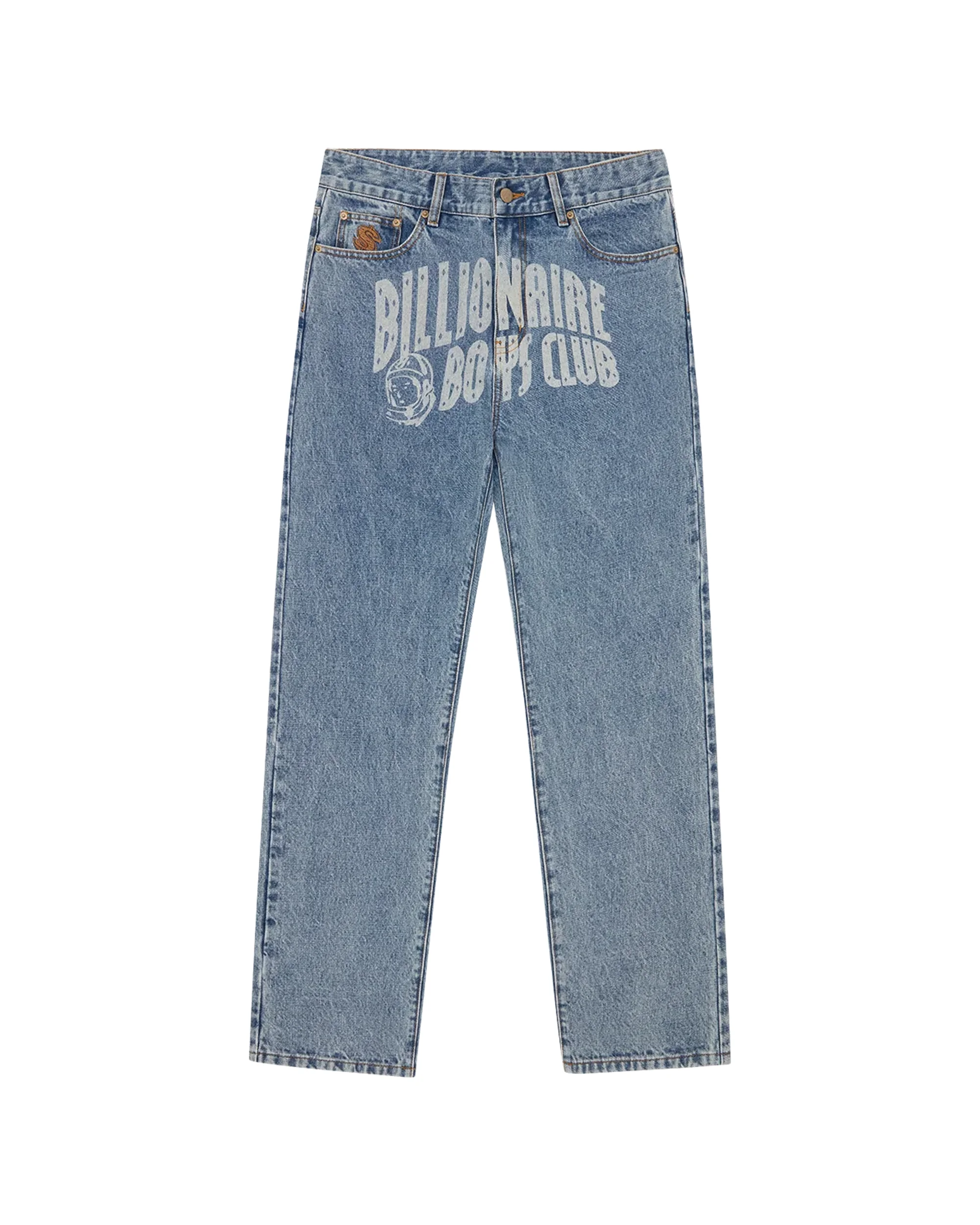 FADED ARCH LOGO DENIM PANTS - 1