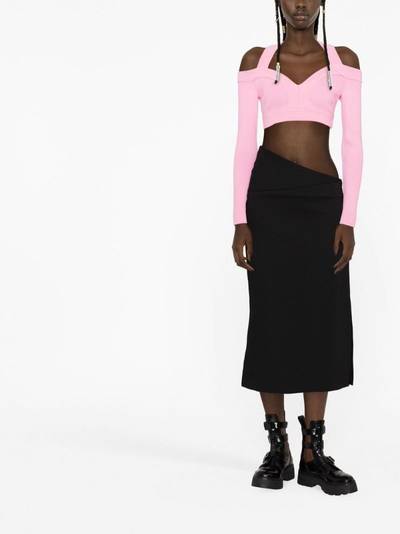 Alexander McQueen cut-out cropped top outlook