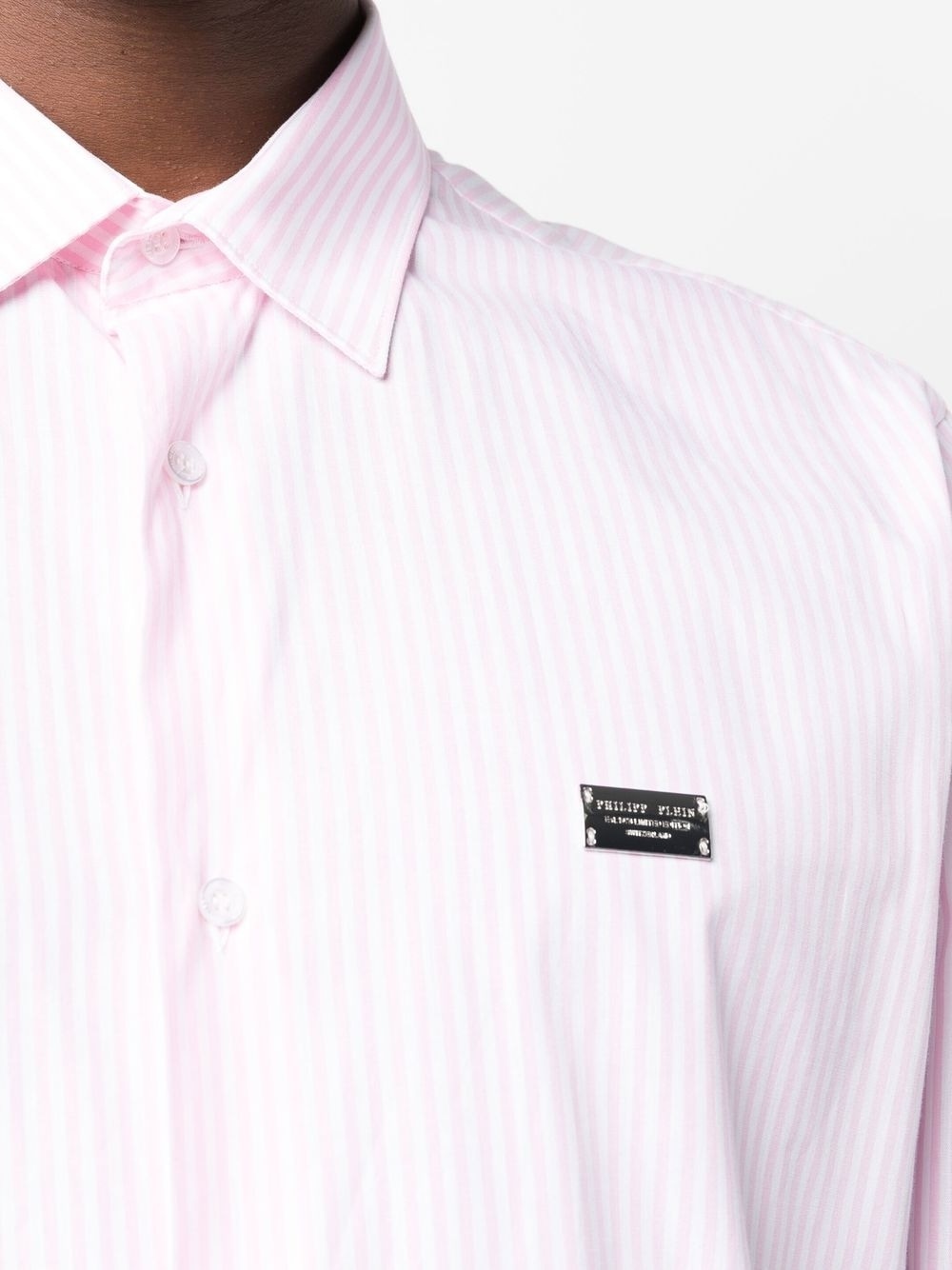 graphic-print striped shirt - 5