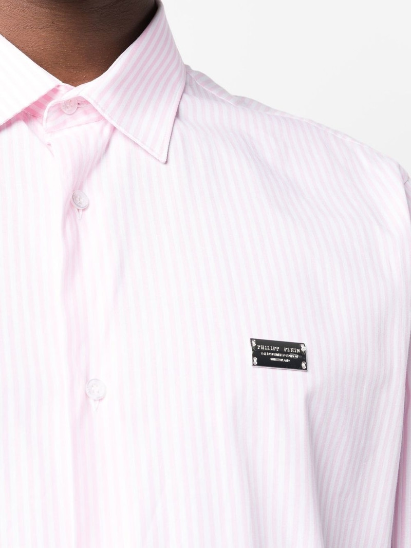 graphic-print striped shirt 5