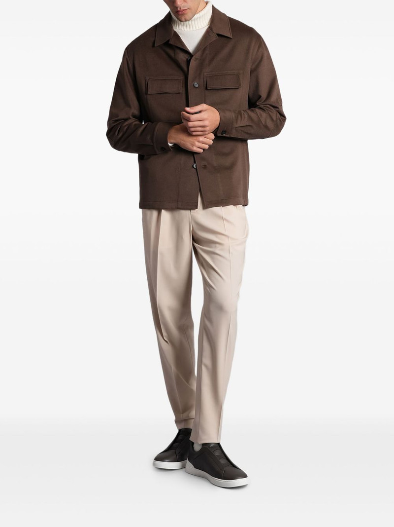 ZEGNA pleated-front trousers outlook