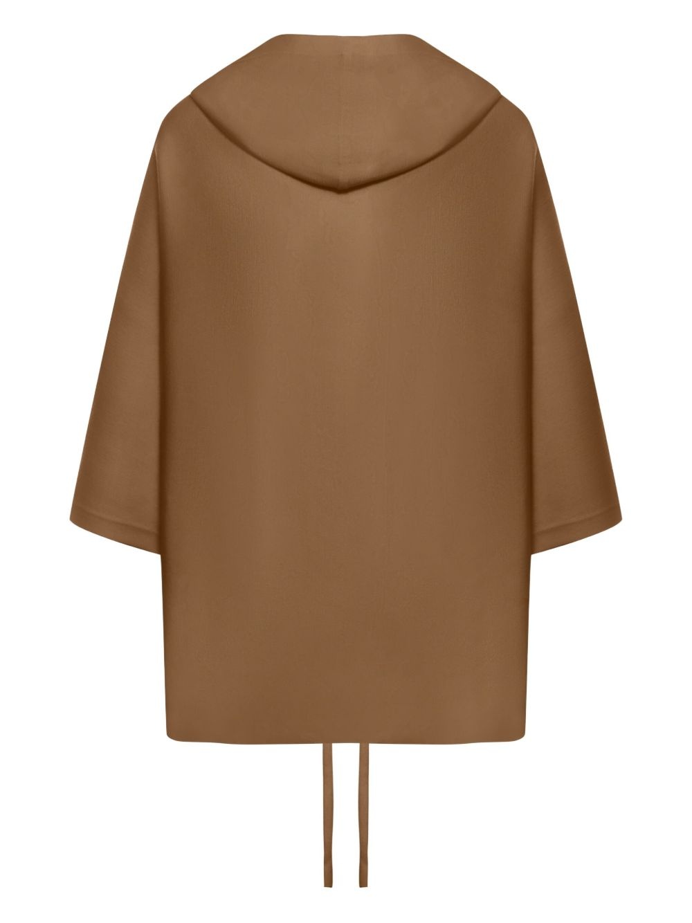 hooded wool cardi-coat - 2