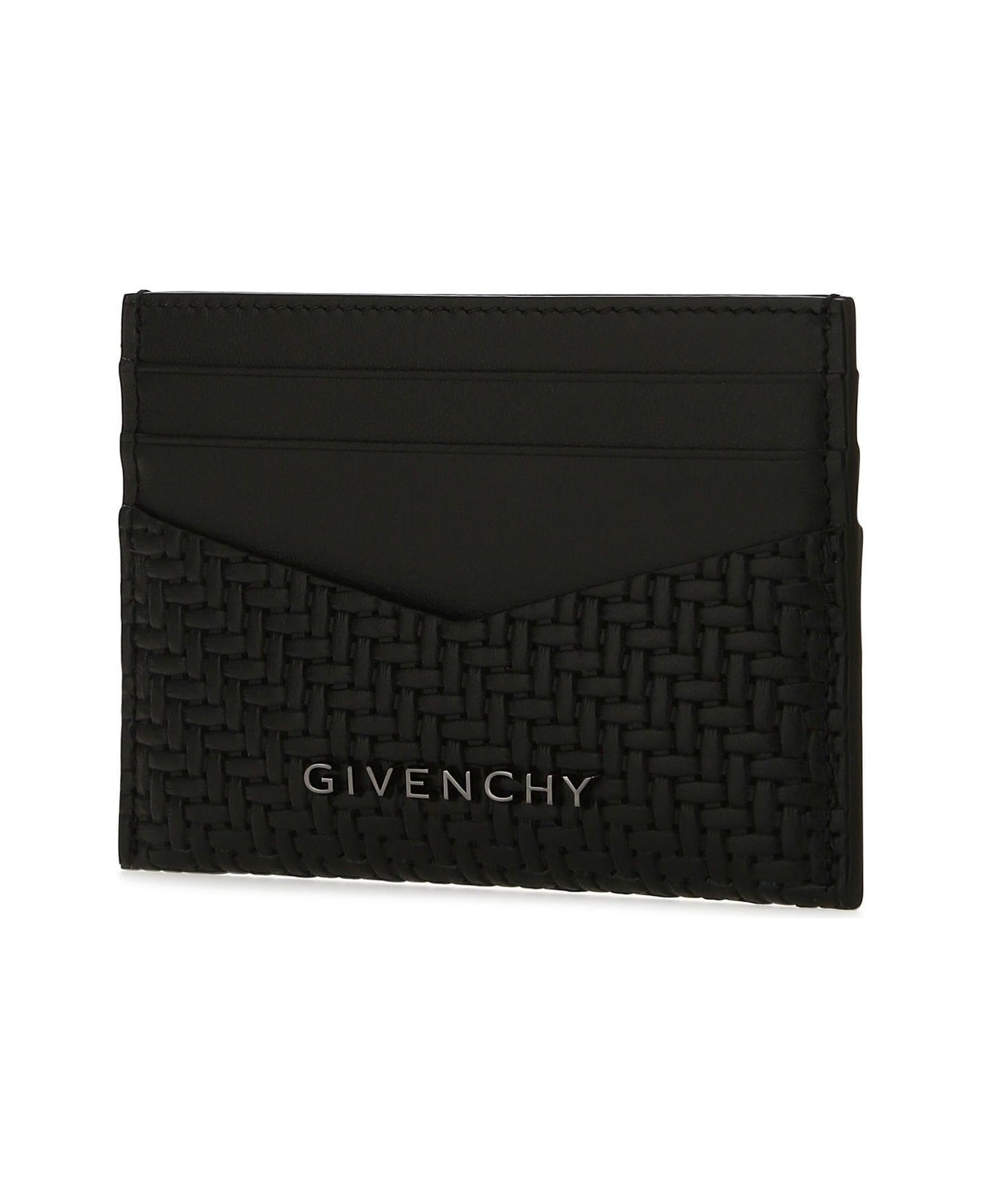 Black Leather Card Holder - 2
