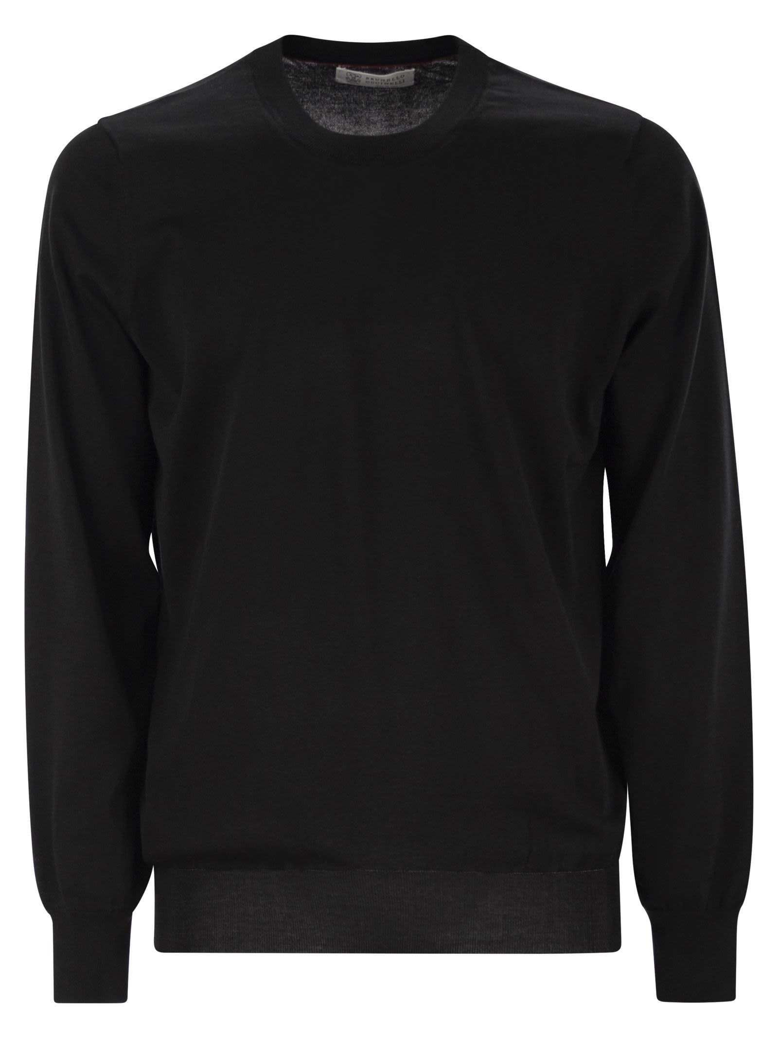 Brunello Cucinelli Men Maglia G/C Nero Grigio Scuro - 1