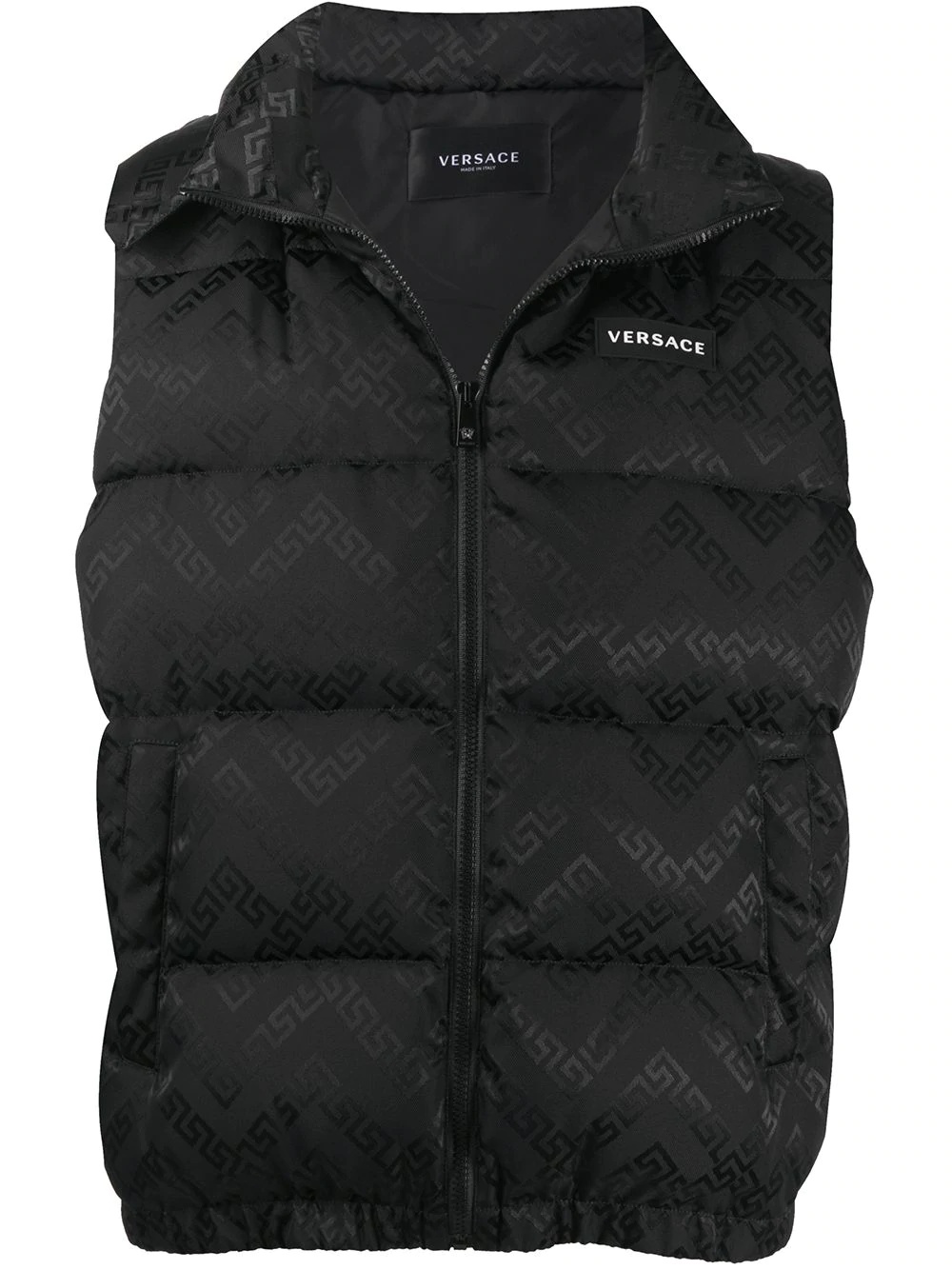 sleeveless padded gilet - 1