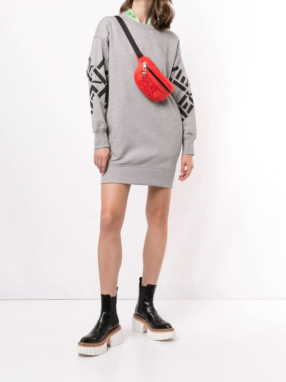 Big X sweatshirt dress - 2