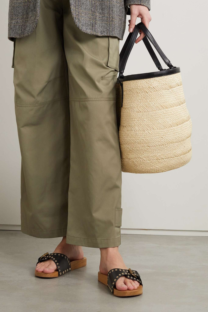 Isabel Marant Jaso embellished leather slides outlook