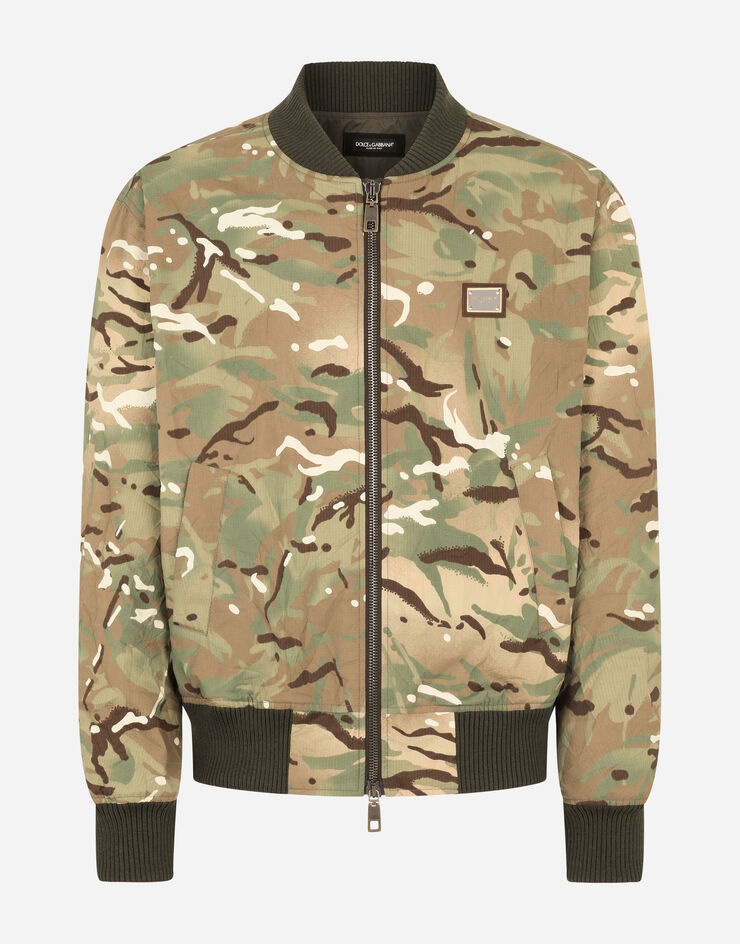 Camouflage-print nylon jacket - 3