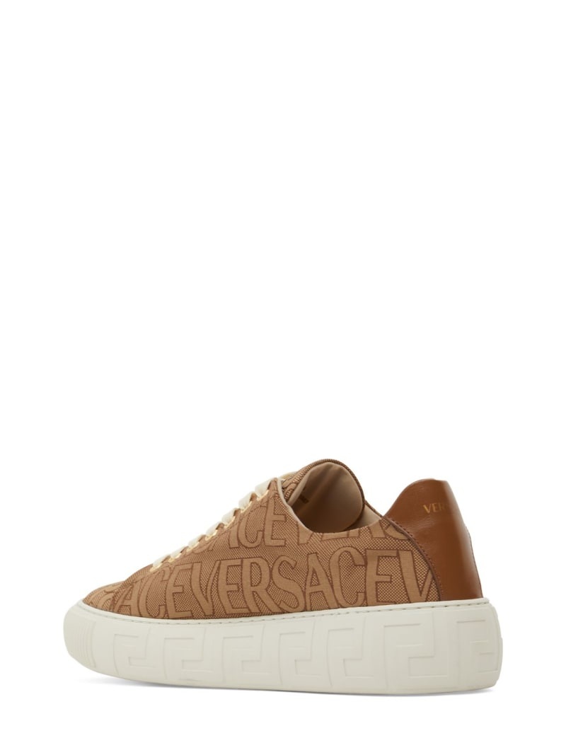 Fabric & leather sneakers - 4