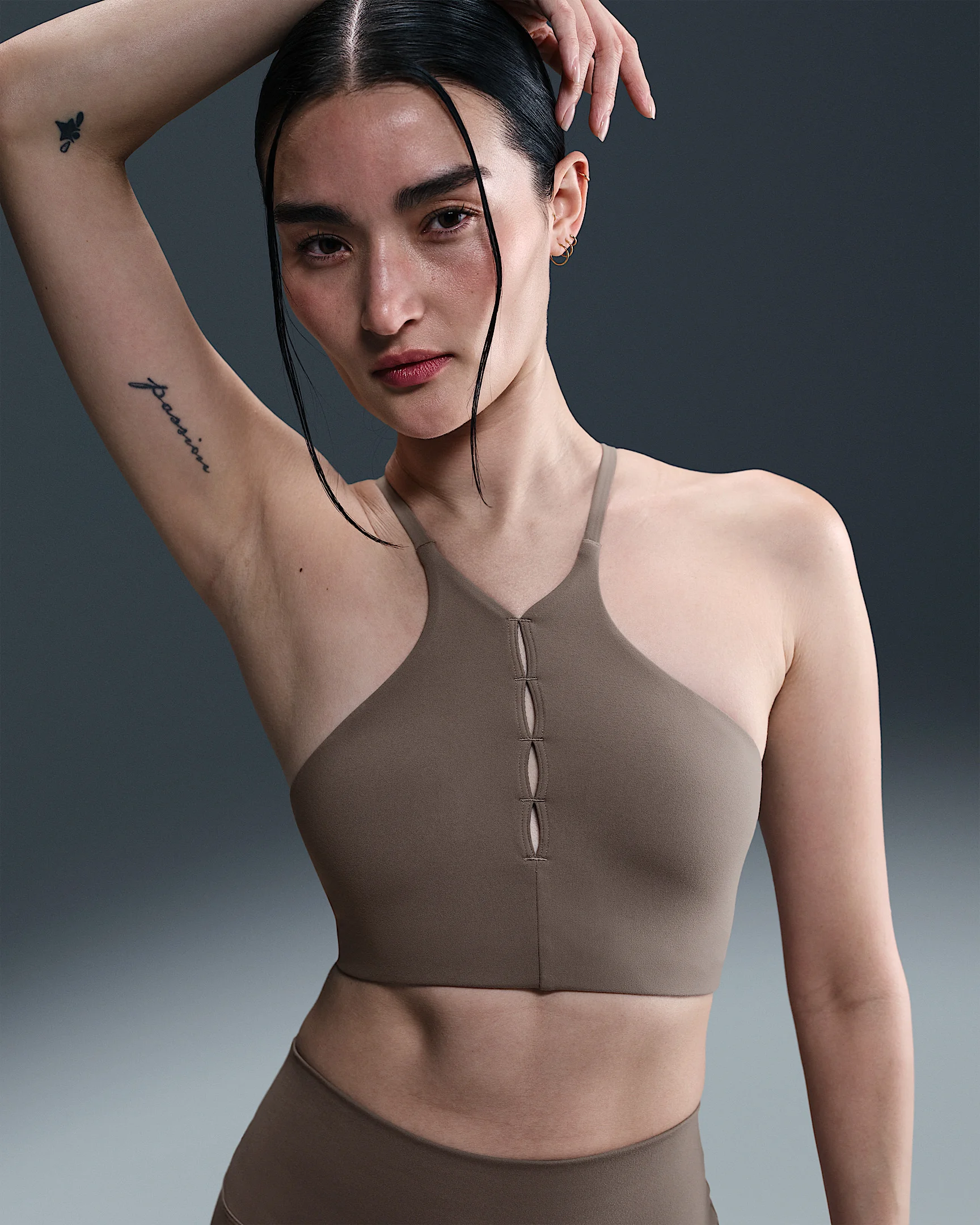 Nike One Keyhole Women's Light-Support Padded High-Neck Sports Bra - 1