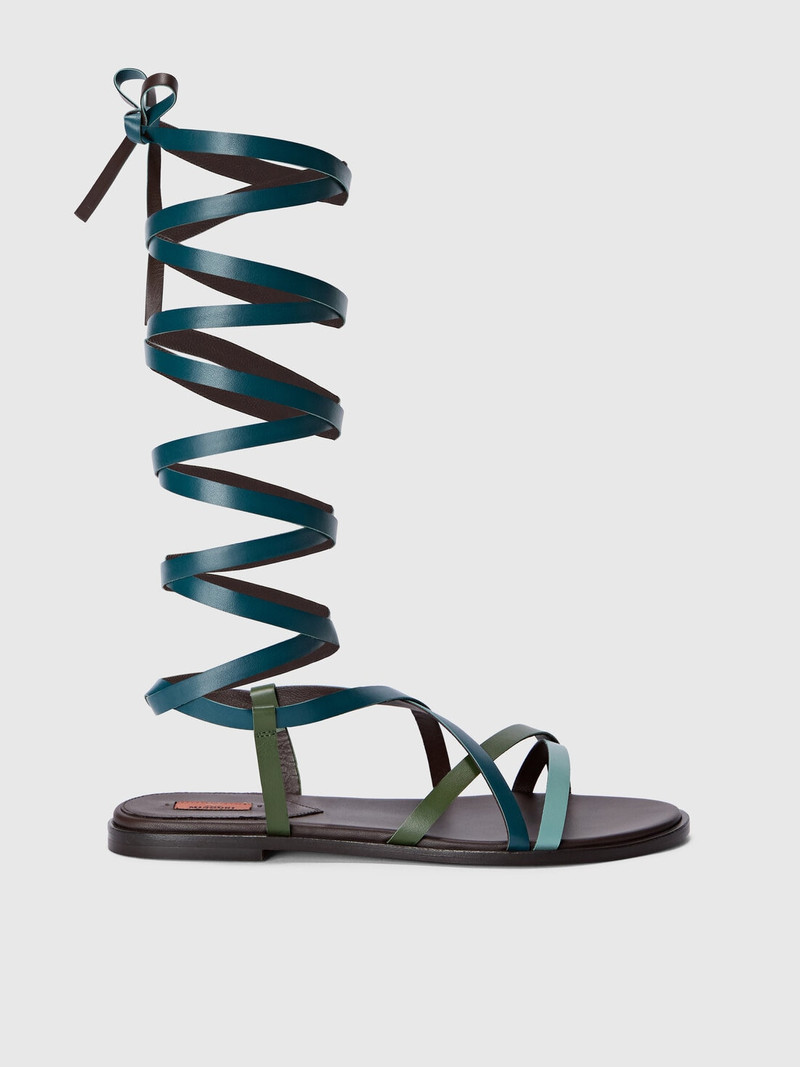 Ankle-wrap sandals 1