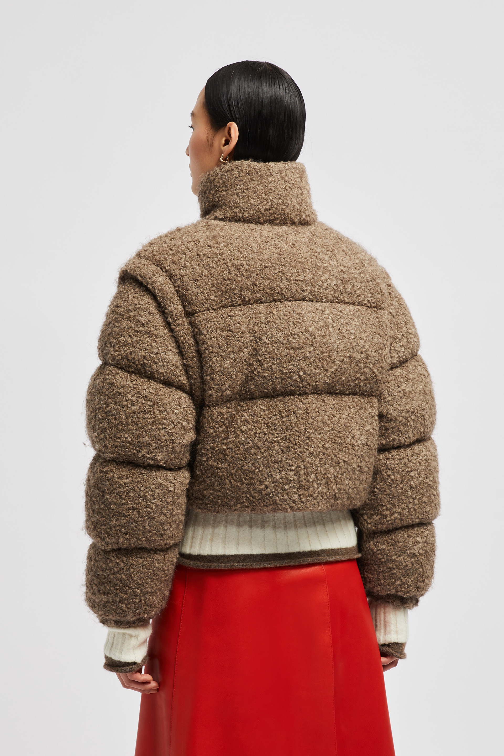 Cytinelle 2-in-1 Tweed Down Jacket - 5