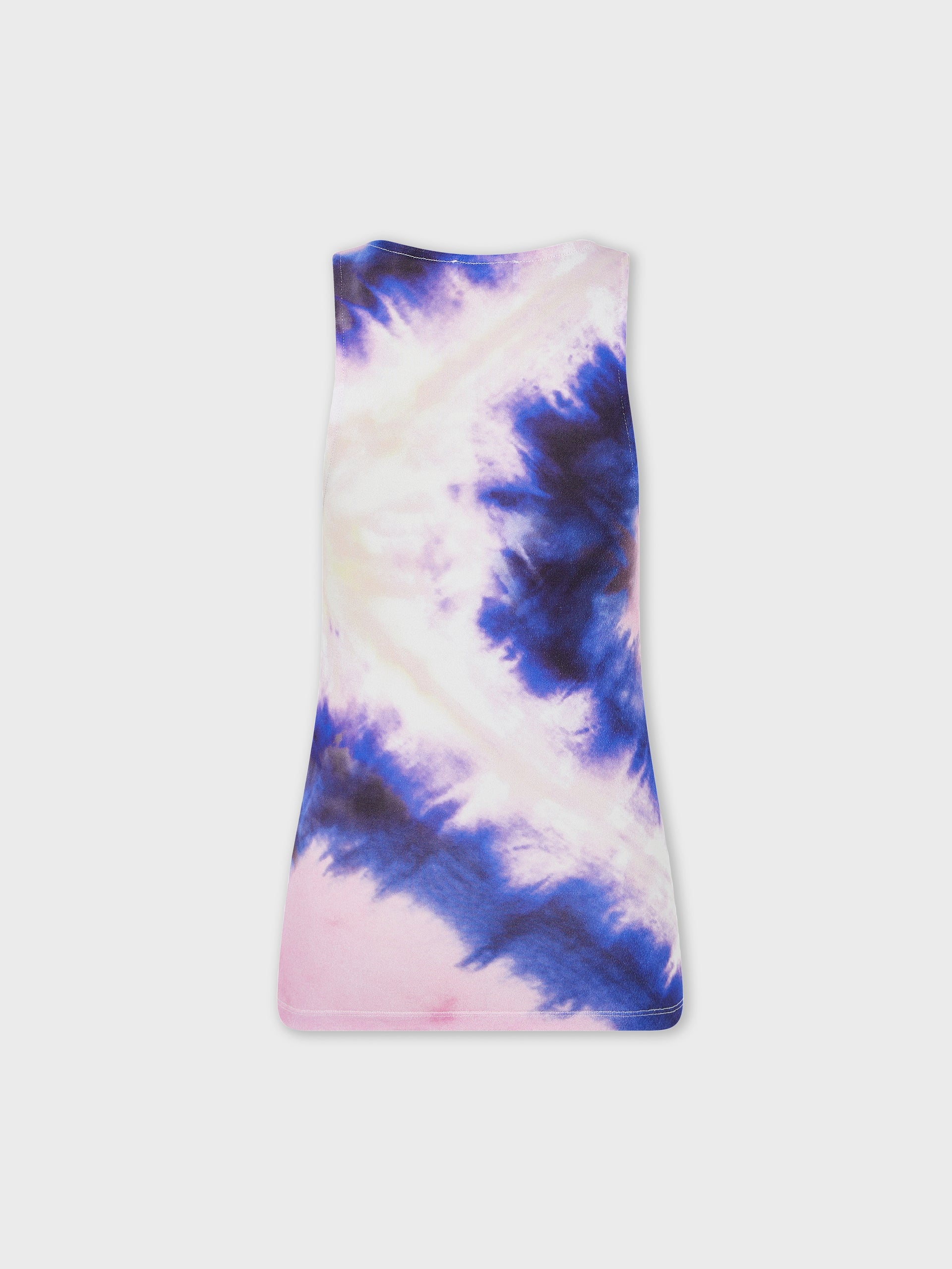 PINK TIE-DYE TANK TOP IN PRINTED JERSEY - 6