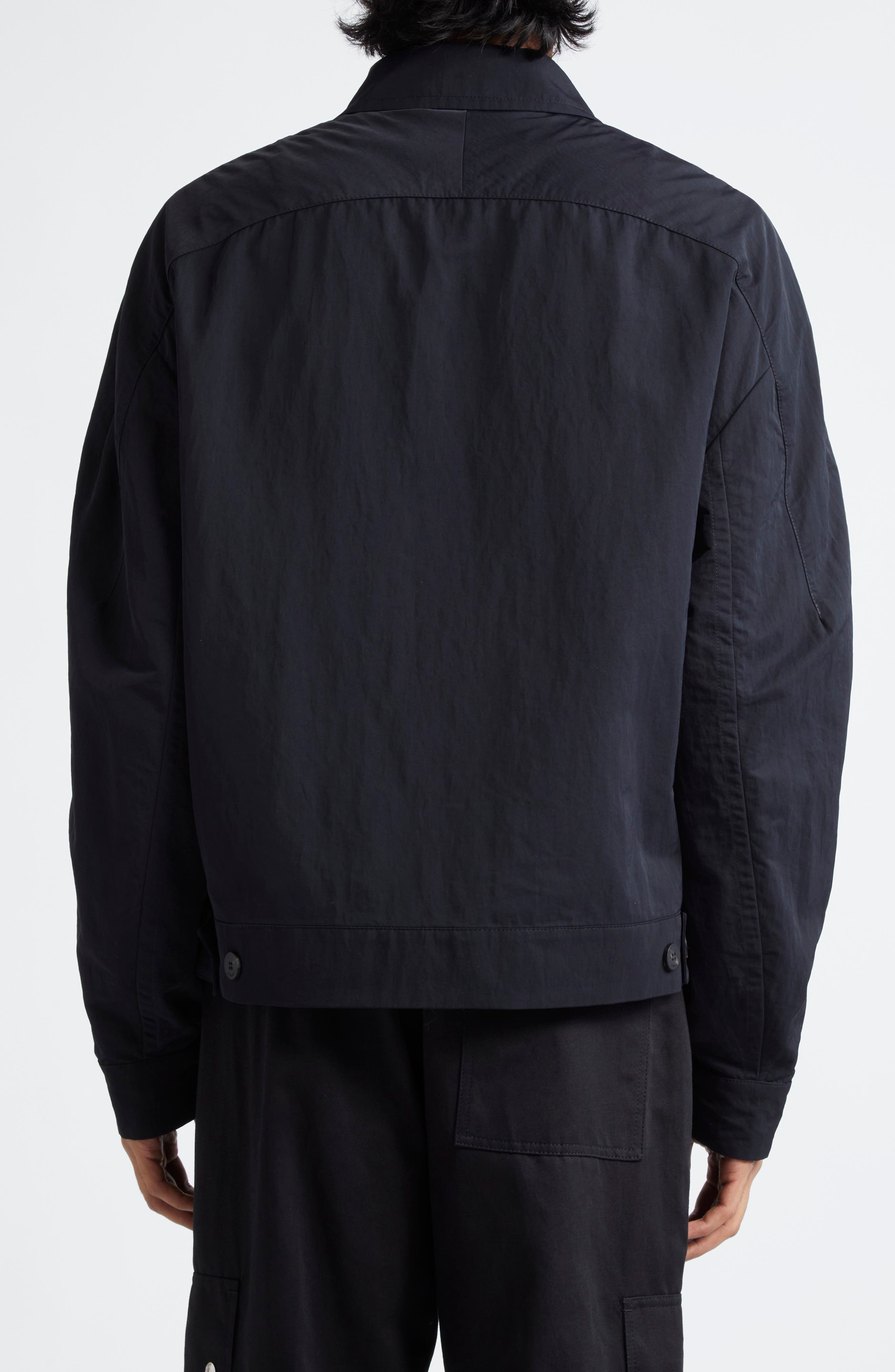 Jacquemus Le Blouson Linu Canvas Jacket in Black at Nordstrom - 2