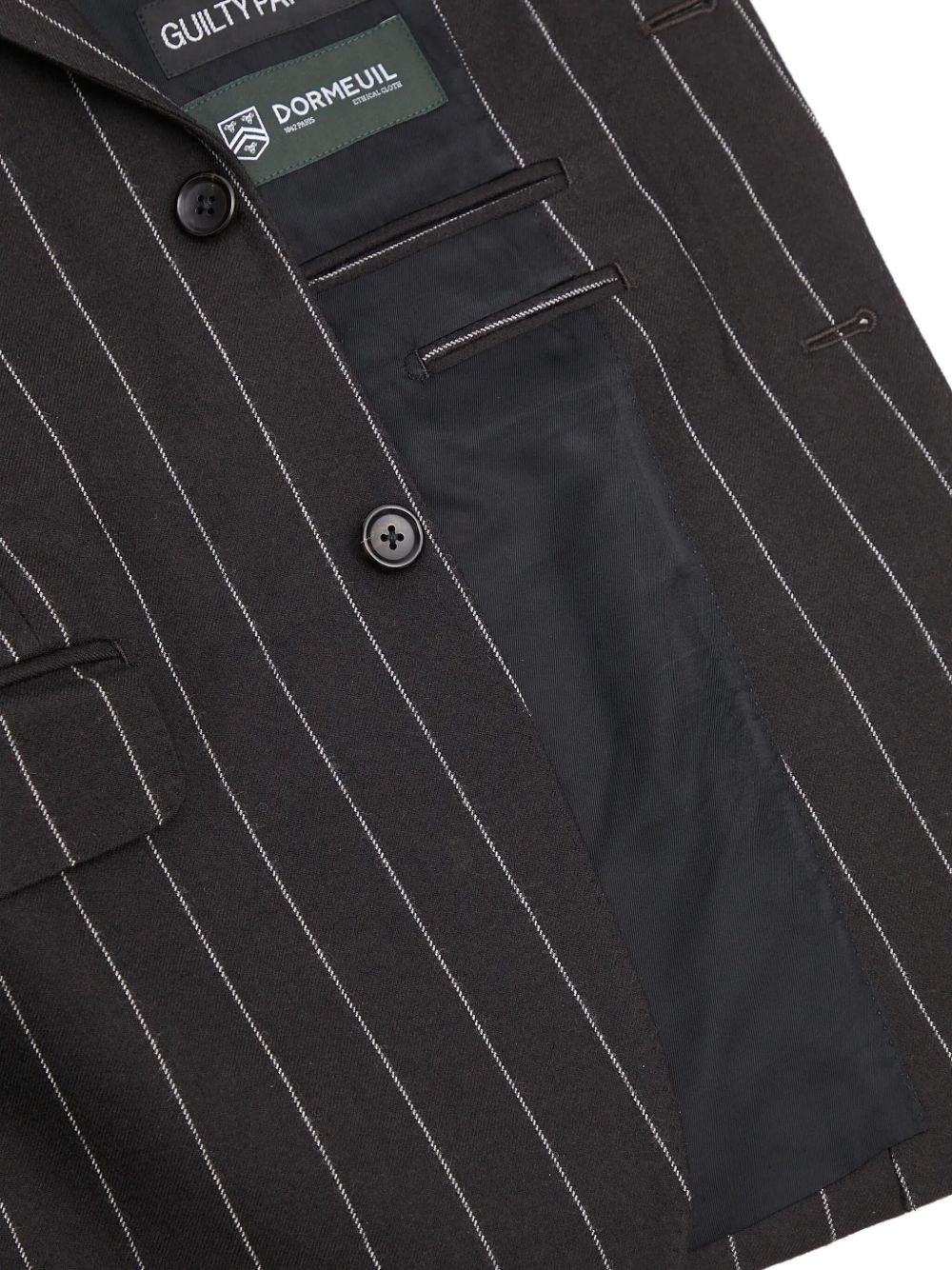 pinstripe single-breasted blazer - 5