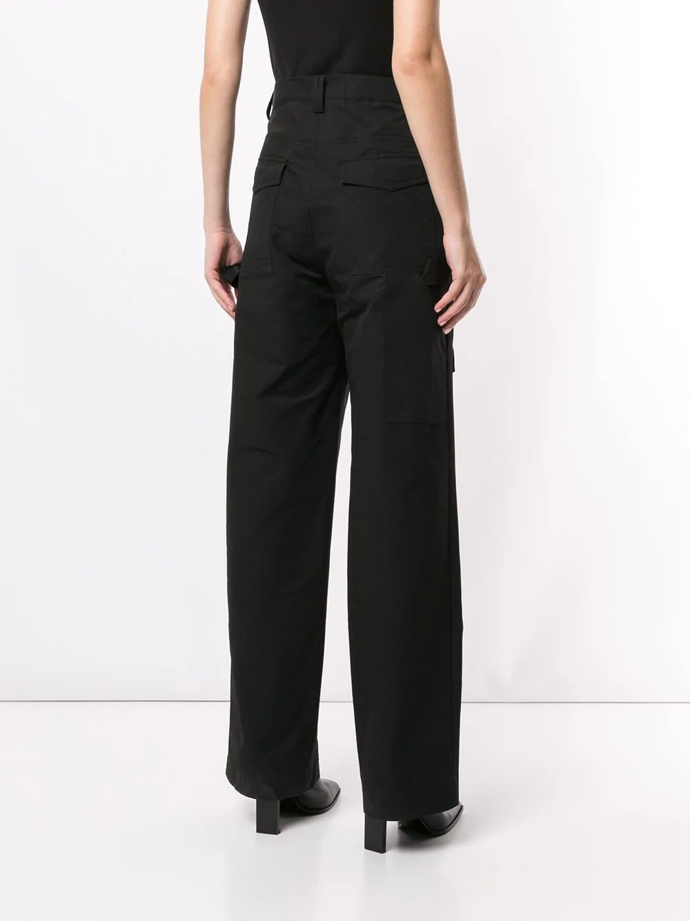 cotton grosgrain cargo trousers - 4