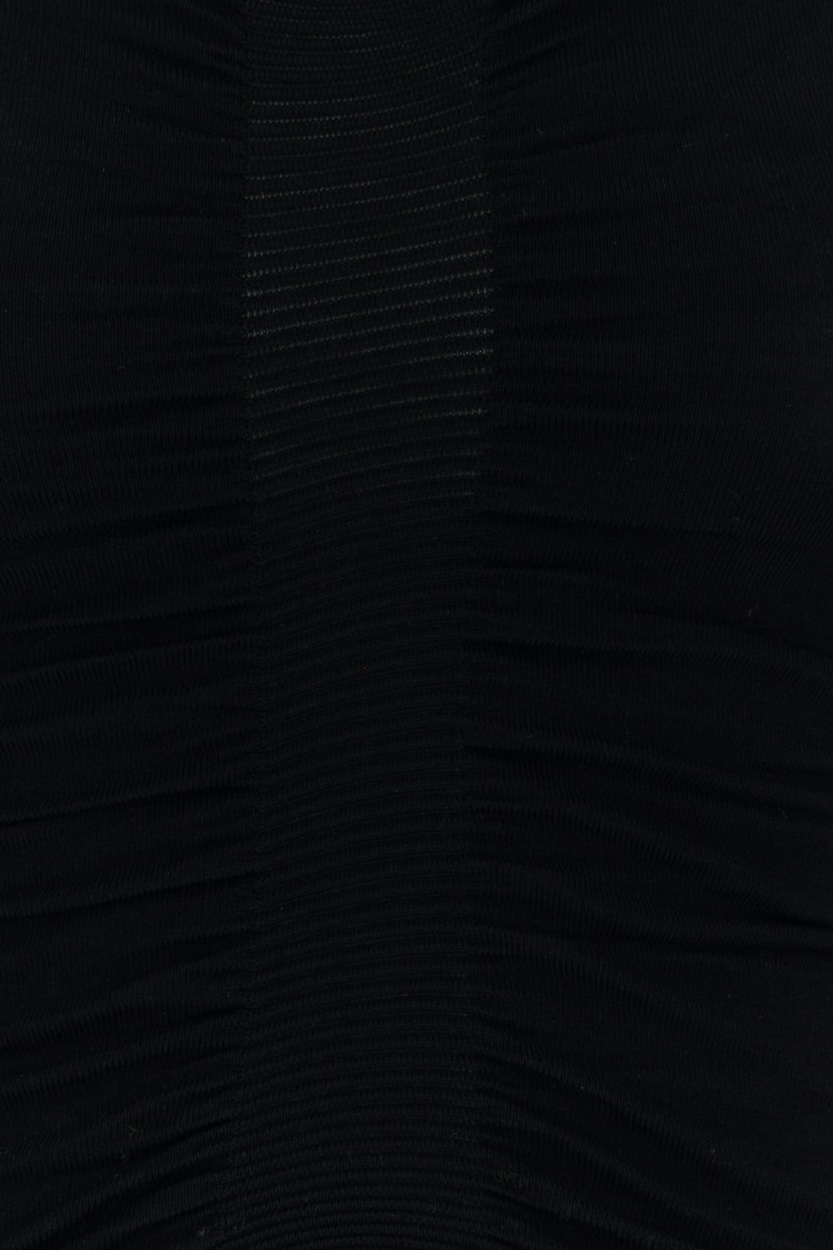 Black stretch cupro blend top - 3