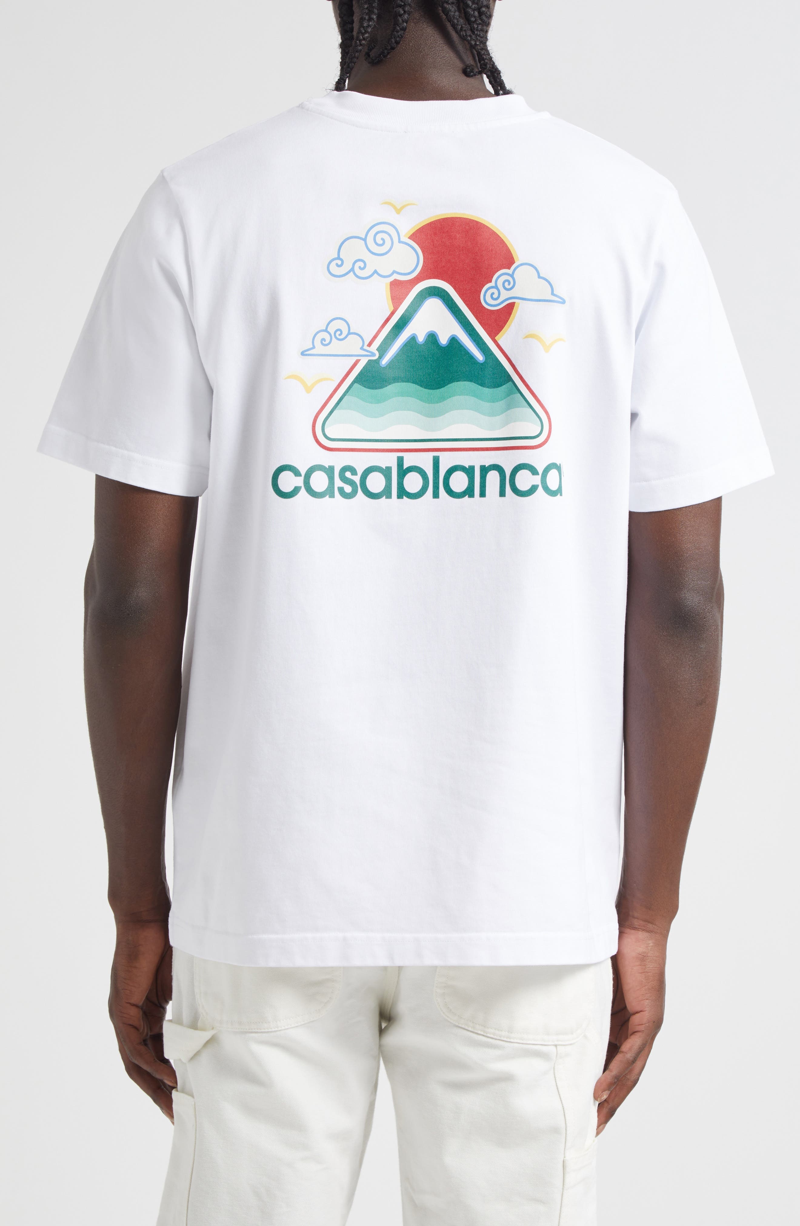 Casablanca Montagne Ondulee Graphic T-Shirt in White Jersey Montagne at Nordstrom - 2
