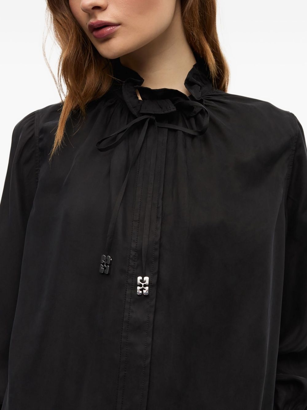 ruffled-collar blouse - 5