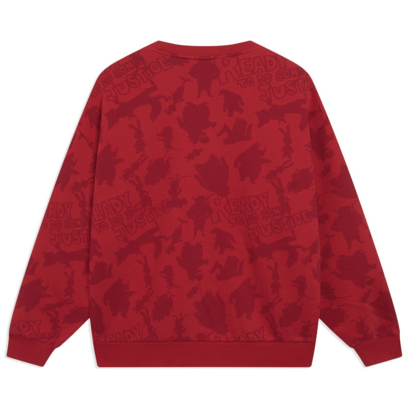 Li-Ning Li-Ning x Disney Zootopia All-Over Print Sweatshirt 'Red' AWDT537-1 outlook